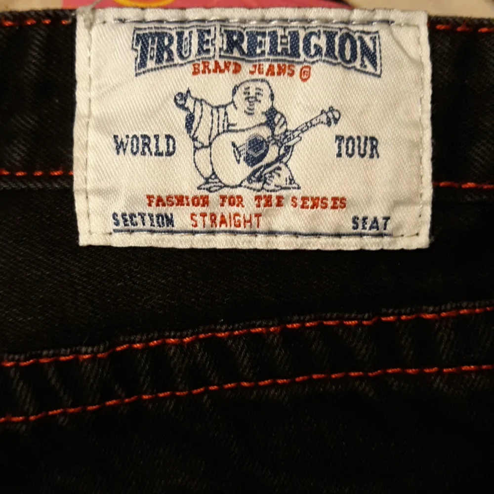 Straight jeans w/red stitching - Picture 12 of 13